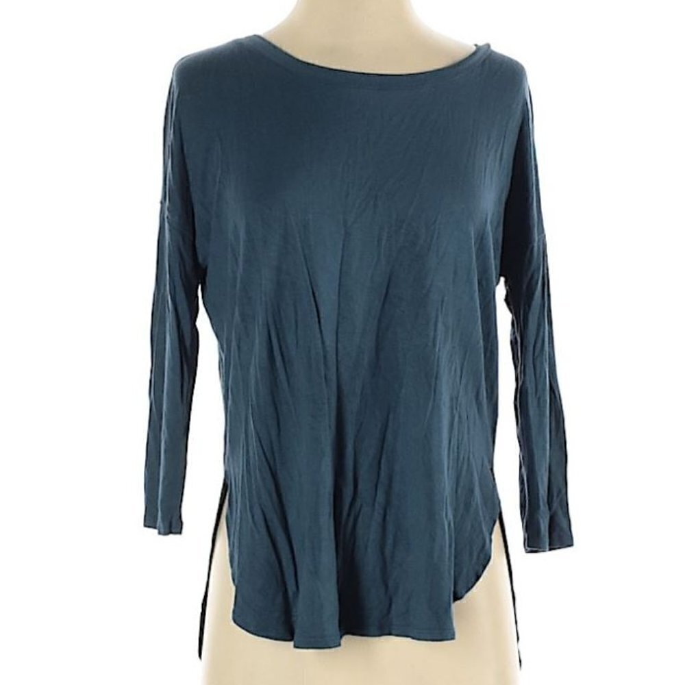 Aritzia Babaton Norris T-Shirt Top Teal Blue XS